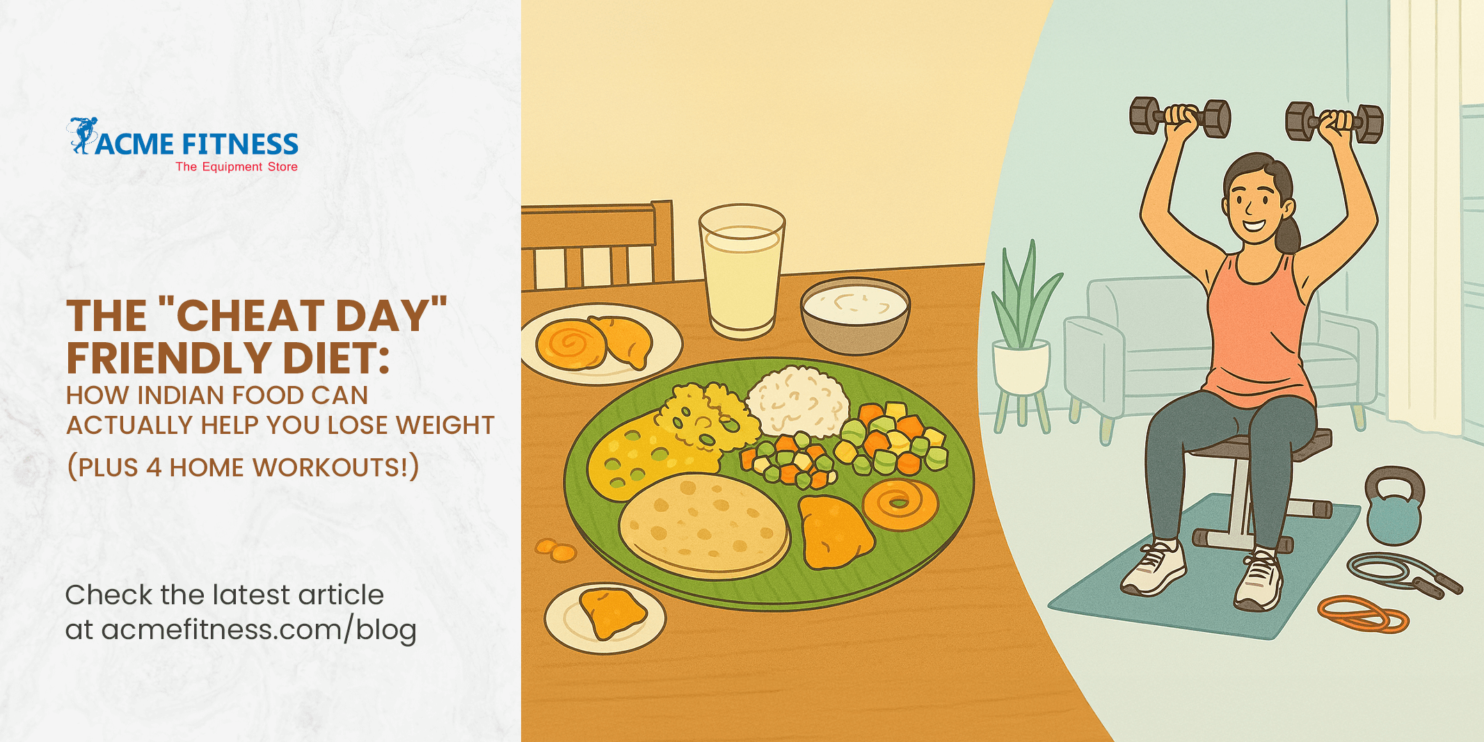 <strong>The “Cheat Day” Friendly Diet: How Indian Food Can Actually Help You Lose Weight (Plus 4 Home Workouts!)</strong>